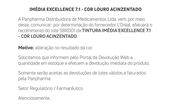 Comunicado-Recall-LOREAL_IMEDIA_EXCELLENCE