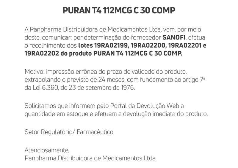 Comunicado-Recall-PURAN-T4