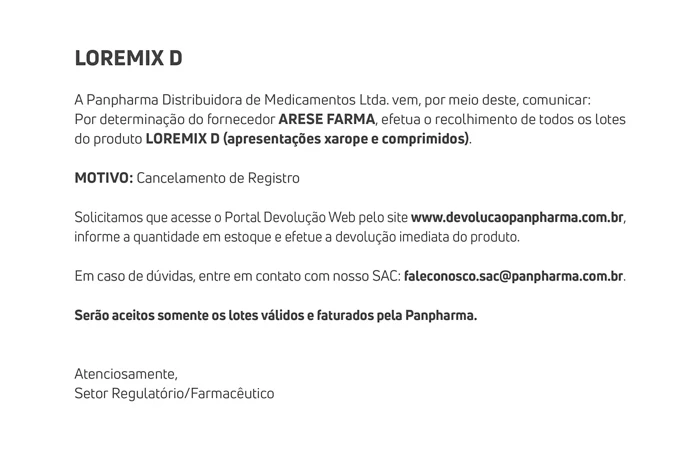 Comunicado_Recall_LOREMIX_D